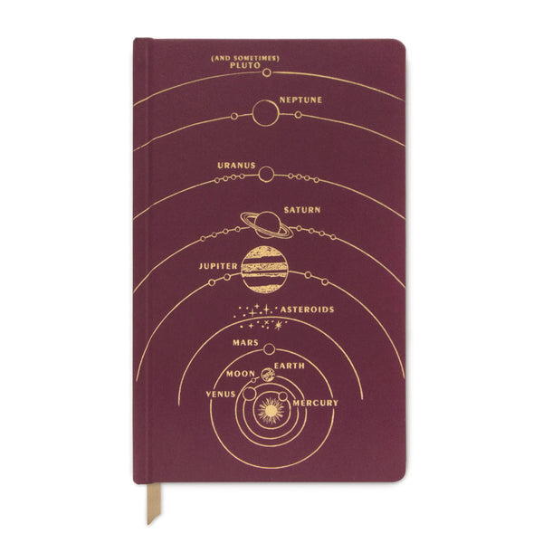 Solar System Notebook - Burgundy