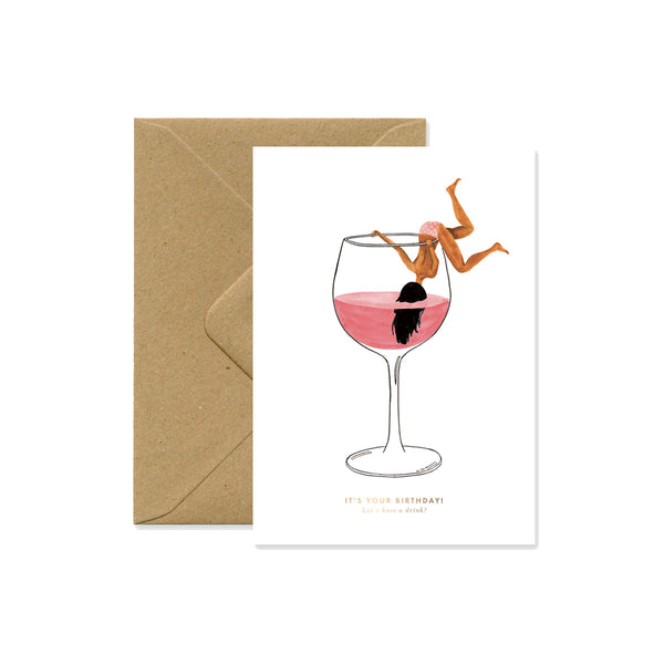 Just one drink birthday card