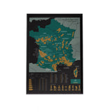 Affiche Carte à gratter - La France des Vins | Fleux | 3