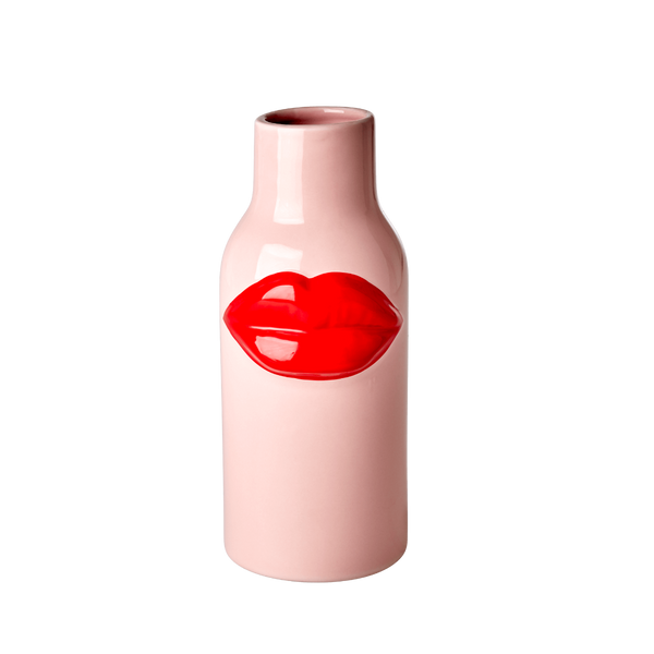 Lips ceramic vase