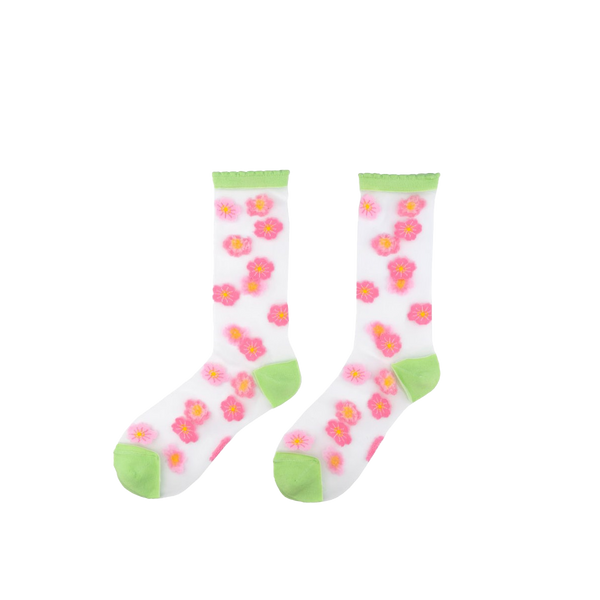 Sakura Transparent Socks
