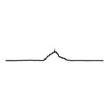 Mini Mont-Saint-Michel decorative frieze - Black - 19 cm | Fleux | 3