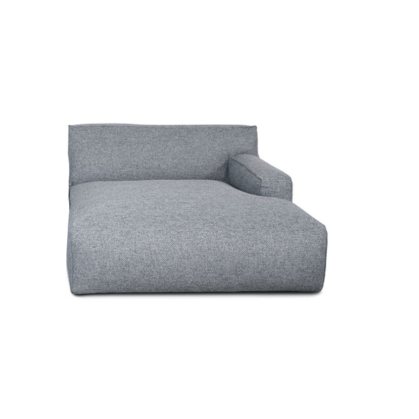 Accoudoir Droit Clay Longchair - 1,5 places - Polvere 90 Gris