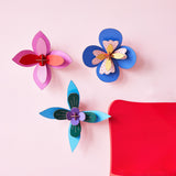 Cobalt Cocktail Flower Wall Decor | Fleux | 5