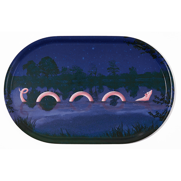 Plateau Ovale Cochoness - 44 × 28 cm