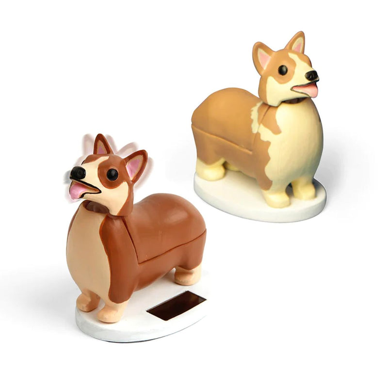 Figurine solaire Corgi Elroy