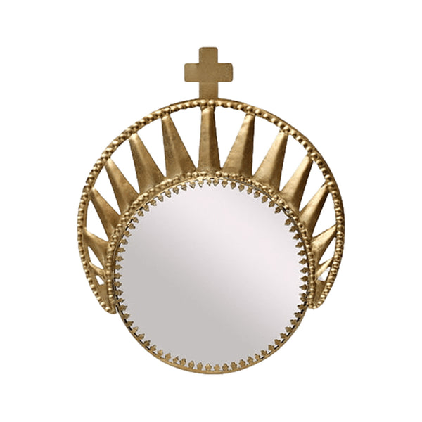 Crown Exvoto Mirror - 15.5 × 19.5 cm