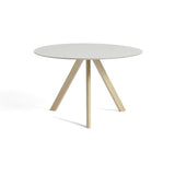 CPH20 Round Table Matt oiled oak &amp; Linoleum - Cream | Fleux | 2