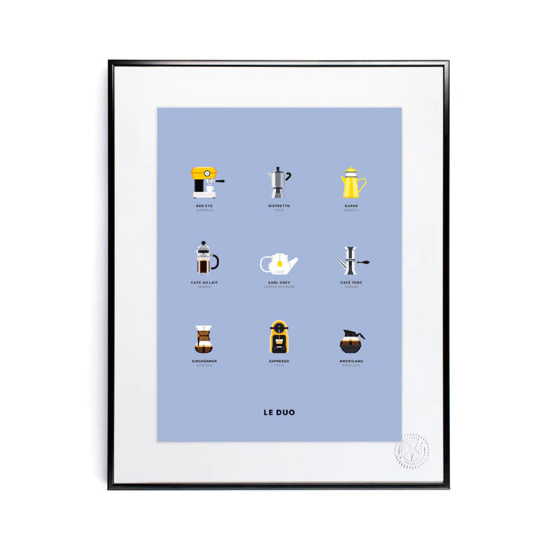 Le Duo Café poster - 40 x 50 cm