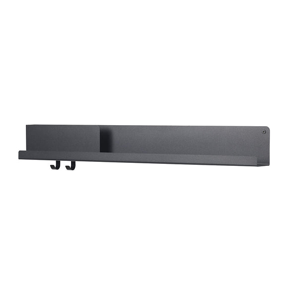Wall shelf Folded Black L