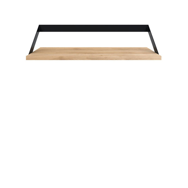 Ribbon shelf in oak and black metal - L 70 cm