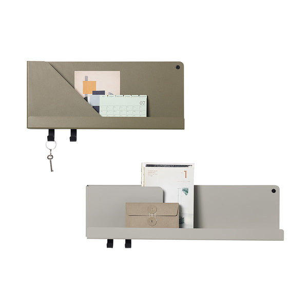 Wall Shelf Folded Gray M