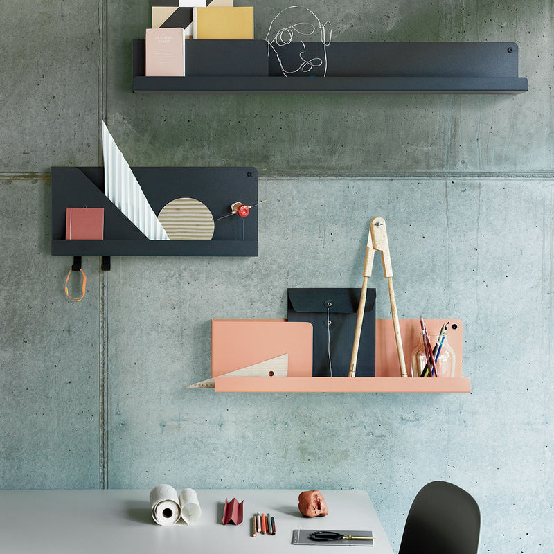 Wall shelf Folded Black S