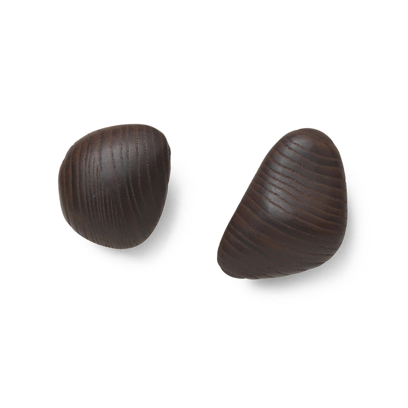 Set de 2 Crochets Cairn - Marron Foncé