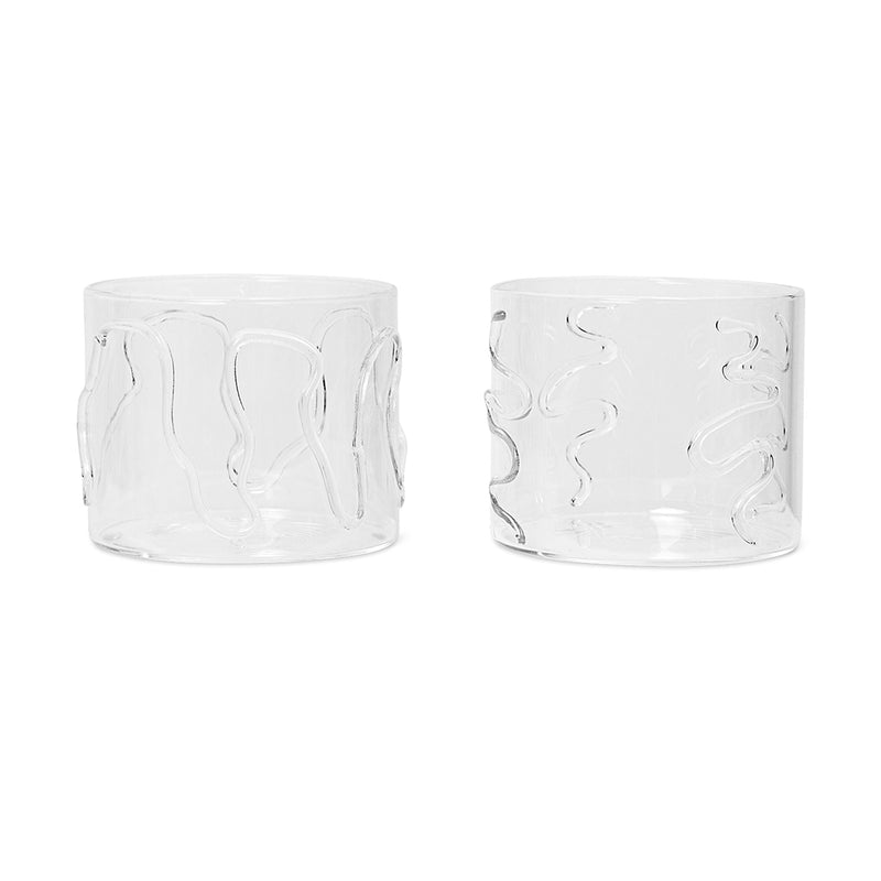 Set de 2 Verres Doodle - Transparent