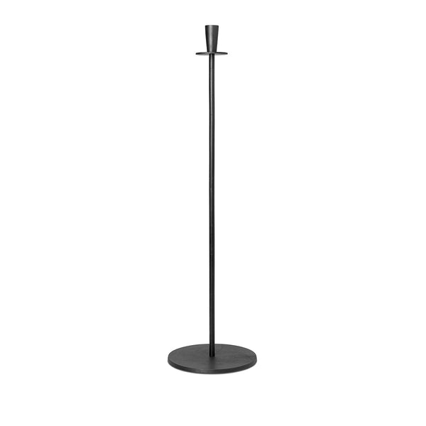 Hoy Casted candlestick - h 86 cm - Black