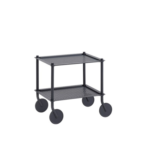 Flow trolley 2 shelves blue-grey