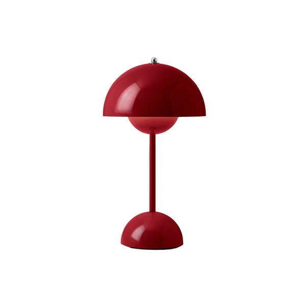 Flowerpot VP9 wireless table lamp - Vermillion Red