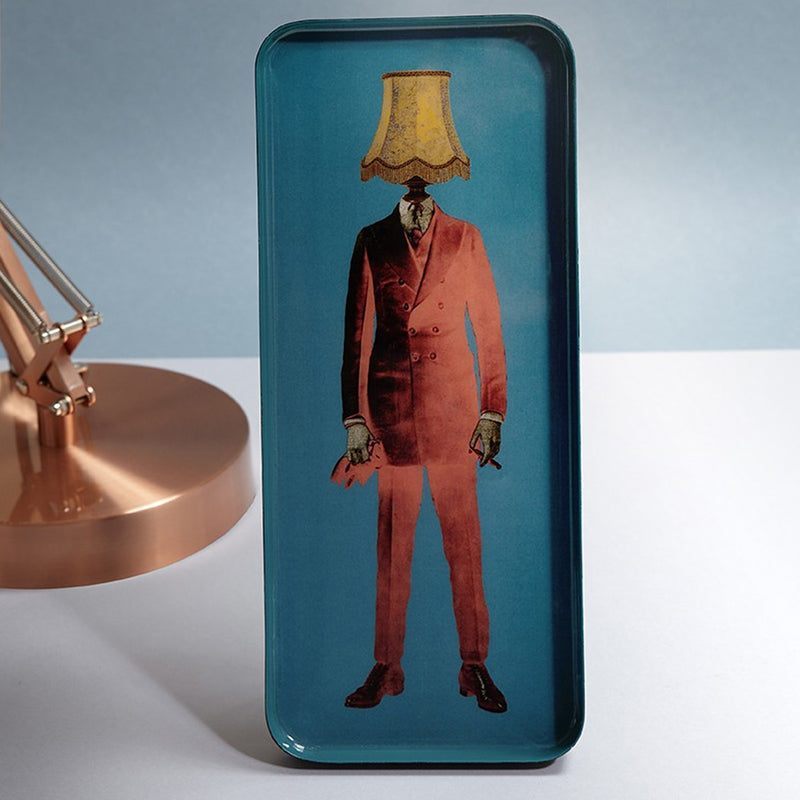 Vide-poche rectangulaire Lampaman en fer - 12,5 × 28 cm