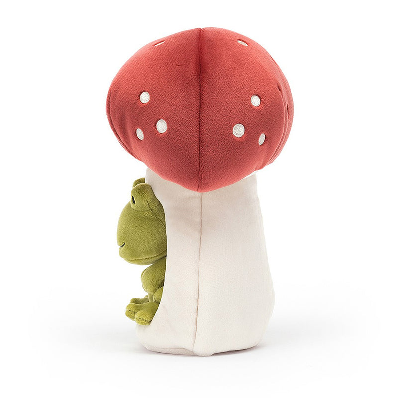 peluche grenouille de la faune forestière - jellycat