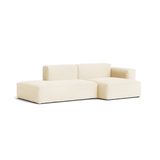Mags Soft Low 2.5-seater daybed sofa - Combination 3 right - Hallingdal 100 - Beige stitching | Fleux | 2
