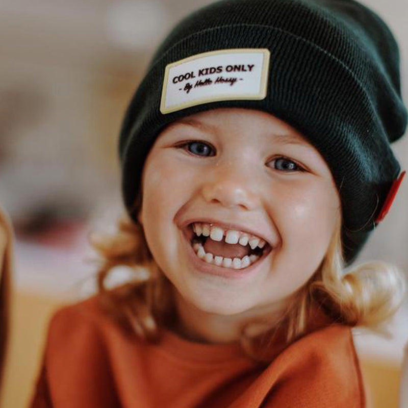 Bonnet Urban en coton biologique - Vert foncé