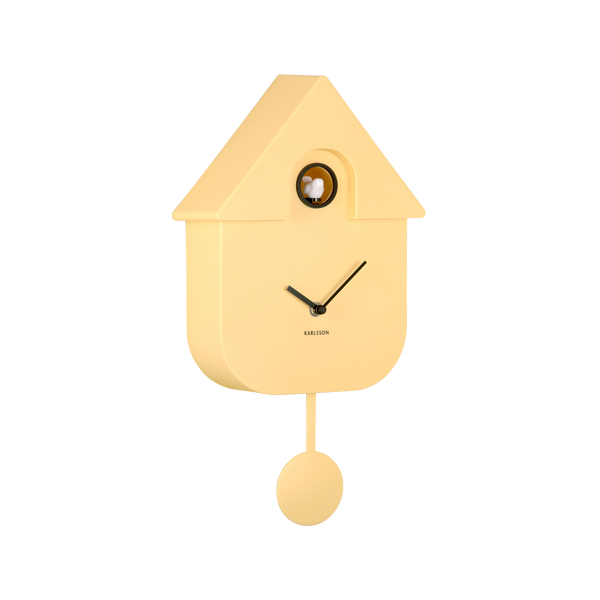 Horloge Modern Cuckoo - Jaune