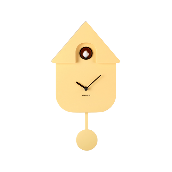 Horloge Modern Cuckoo - Jaune