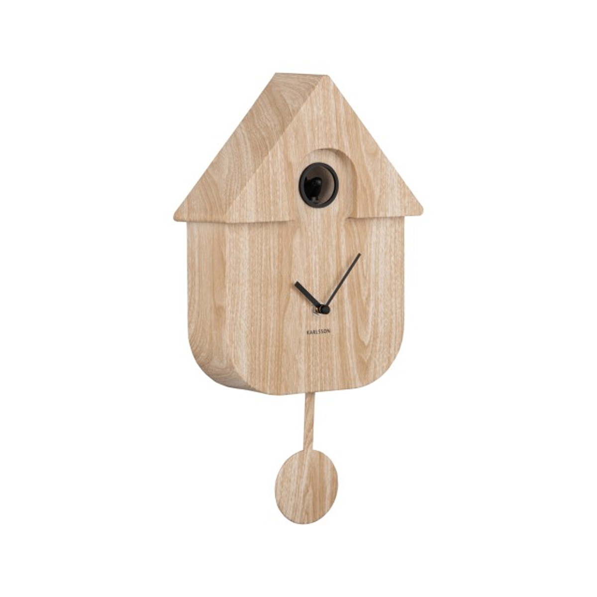 Modern Cuckoo Wooden Clock Present Time Fleux