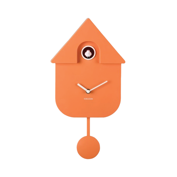 Horloge Modern Cuckoo - Orange