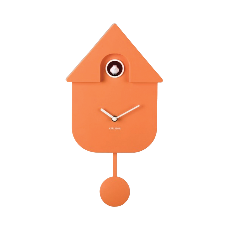 Horloge Modern Cuckoo - Orange