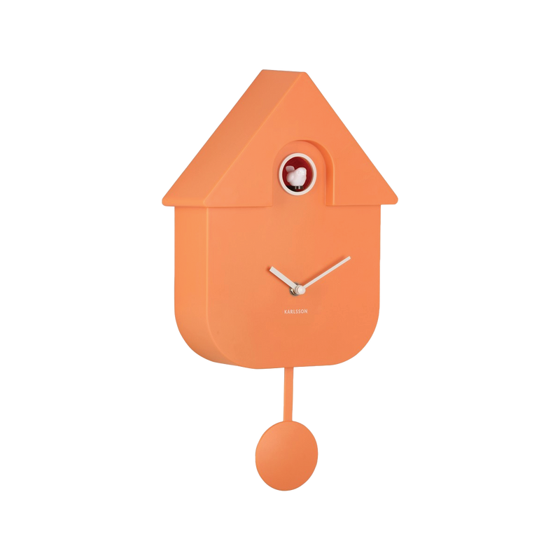 Horloge Modern Cuckoo - Orange