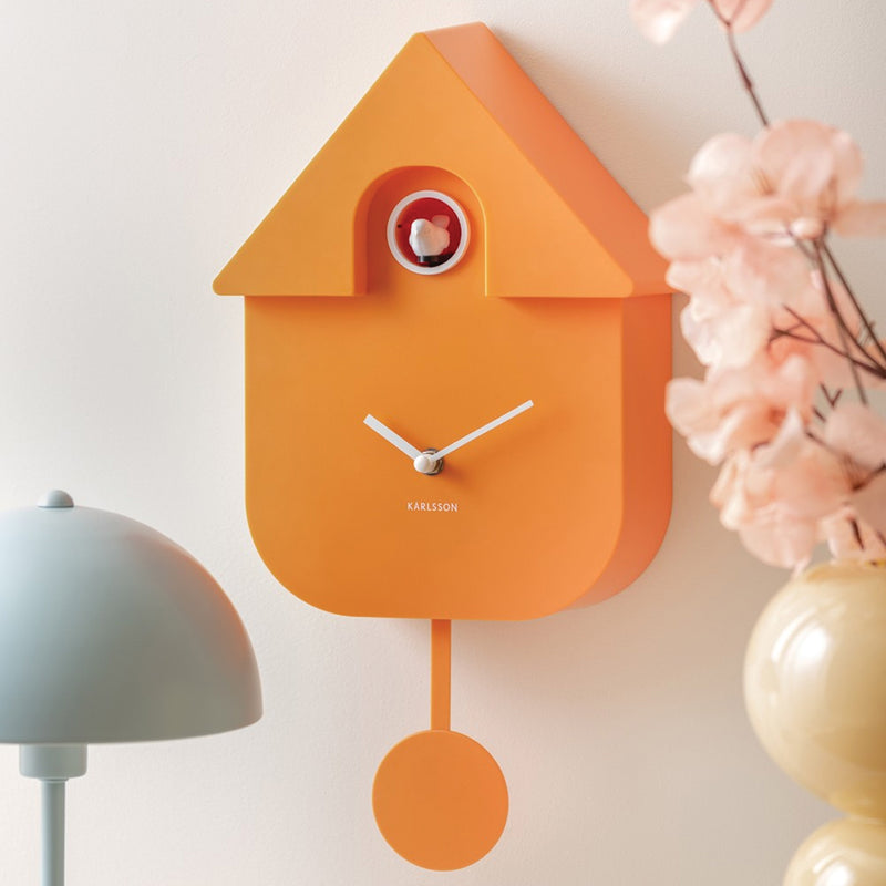 Horloge Modern Cuckoo - Orange