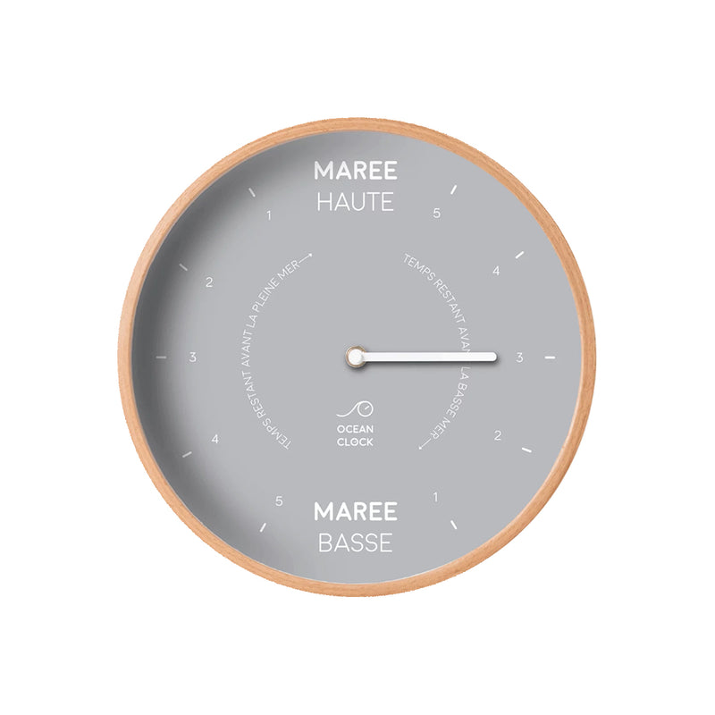Horloge des marées Moon en bois