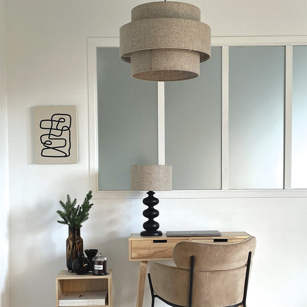 Abat-jour pour suspension Solaire gm - Lin