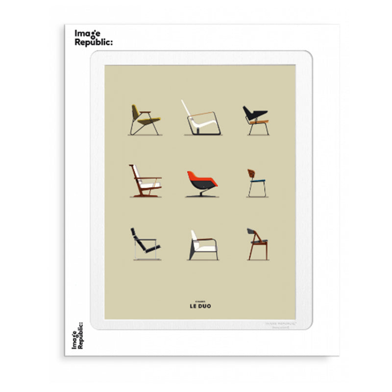 Affiche Le Duo Chaises - 30 x 40 cm