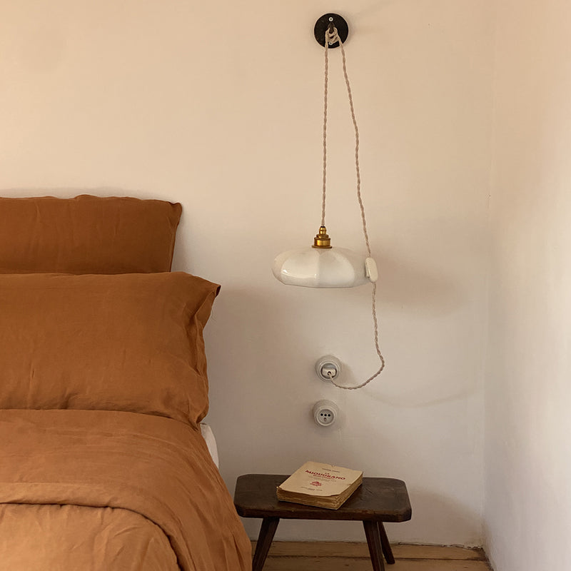 Maria portable lamp in biscuit porcelain - Ø 24 cm