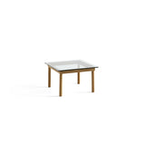 Table basse Kofi Chêne Massif & Verre Clair - l 60 x L 60 x h 36 cm | Fleux | 3