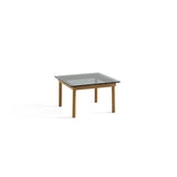 Table basse Kofi Chêne Massif & Verre Teinté Gris - l 60 x L 60 x h 36 cm | Fleux | 3