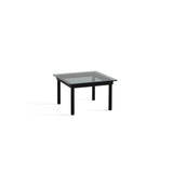 Table basse Kofi Chêne Massif Noir & Verre Teinté Gris - l 60 x L 60 x h 36 cm | Fleux | 3