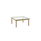 Kofi Coffee Table Solid Oak &amp; Clear Glass - l 80 x L 80 xh 36 cm | Fleux | 3