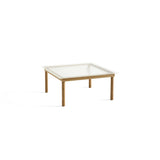 Kofi Coffee Table Solid Oak &amp; Transparent Reed Glass - l 80 x W 80 xh 36 cm | Fleux | 3