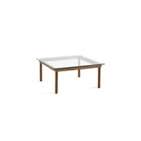 Kofi Coffee Table Solid Walnut &amp; Clear Glass - l 80 x L 80 xh 36 cm | Fleux | 3
