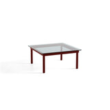 Kofi Coffee Table Solid Barn Red Oak &amp; Gray Stained Glass - l 80 x W 80 xh 36 cm | Fleux | 3