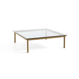 Table basse Kofi Chêne Massif & Verre Clair - l 120 x L 120 x h 36 cm | Fleux | 2