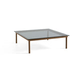 Kofi Coffee Table Solid Walnut &amp; Gray Tinted Glass - l 120 x L 120 xh 36 cm | Fleux | 2