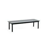 Kofi Coffee Table in Black Solid Oak &amp; Gray Stained Glass - l 140 x W 50 xh 36 cm | Fleux | 3