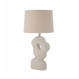 Lampe de table Cathy en grès Blanc - L36xH53xL25,5cm | Fleux | 4