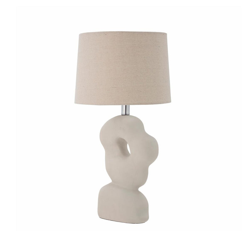 Lampe de table Cathy en grès Blanc - L36xH53xL25,5cm