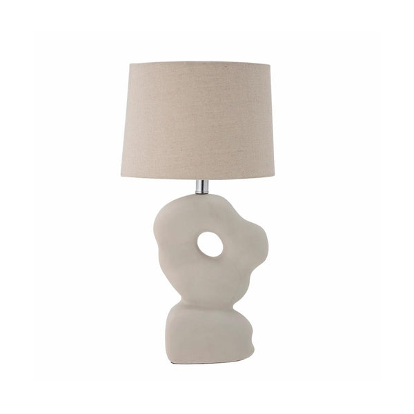 Lampe de table Cathy en grès Blanc - L36xH53xL25,5cm